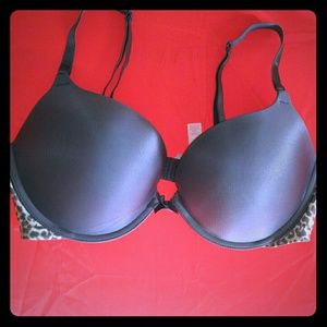 Victoria secret cheetah gray bra size 36D